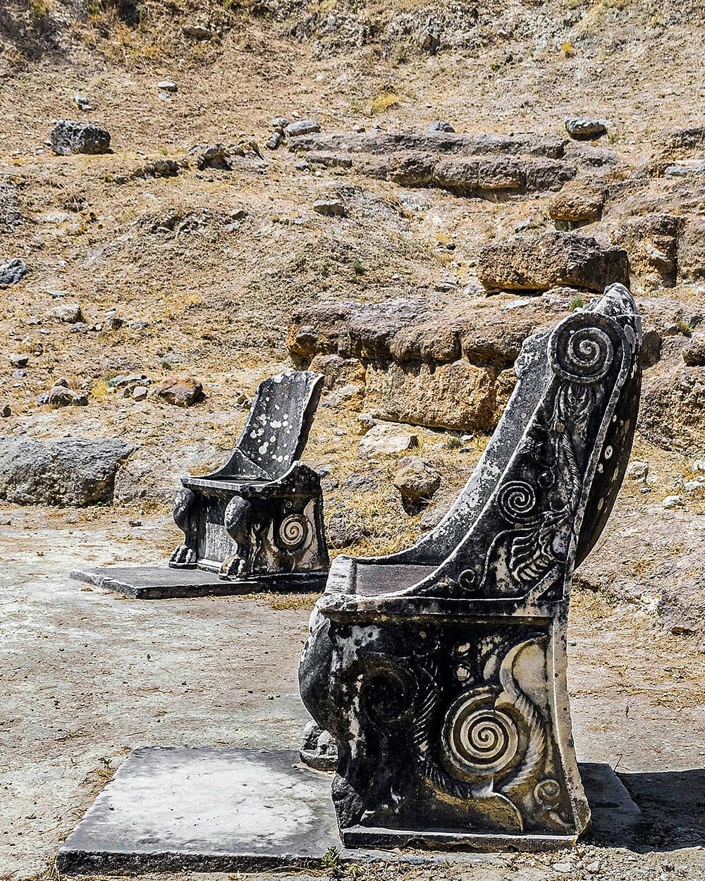 Ancient Marble Thrones